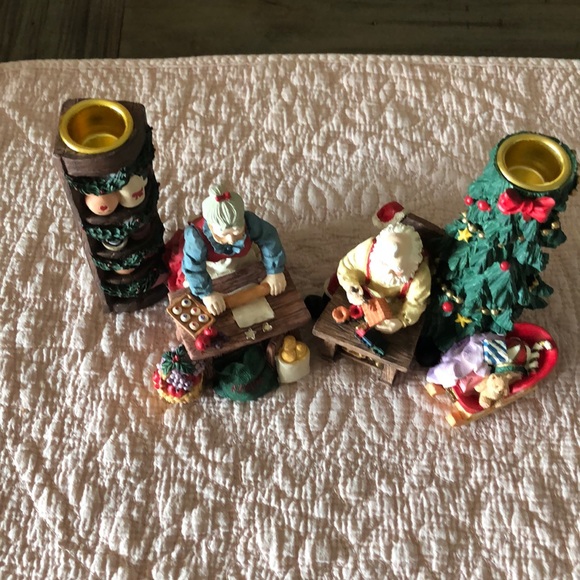 Super cute Christmas candle holders Jolly couple - Picture 2 of 3